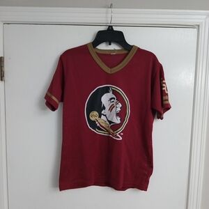 Youth Garnet and Gold Football Jersey Top